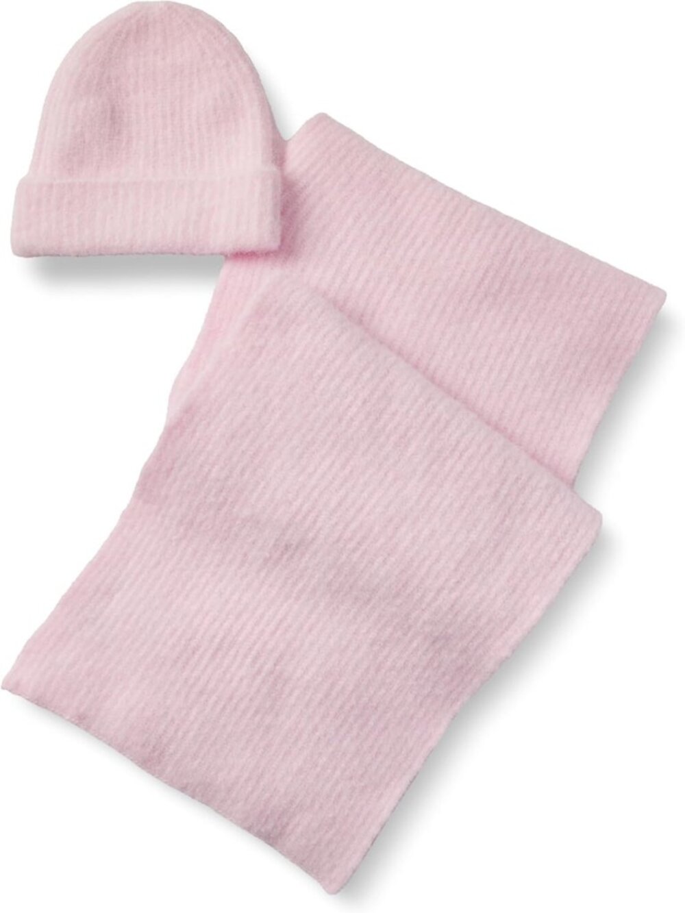 Cozy Faux Mohair Scarf & Hat Set for Men & Women - Stylish Winter Accessories